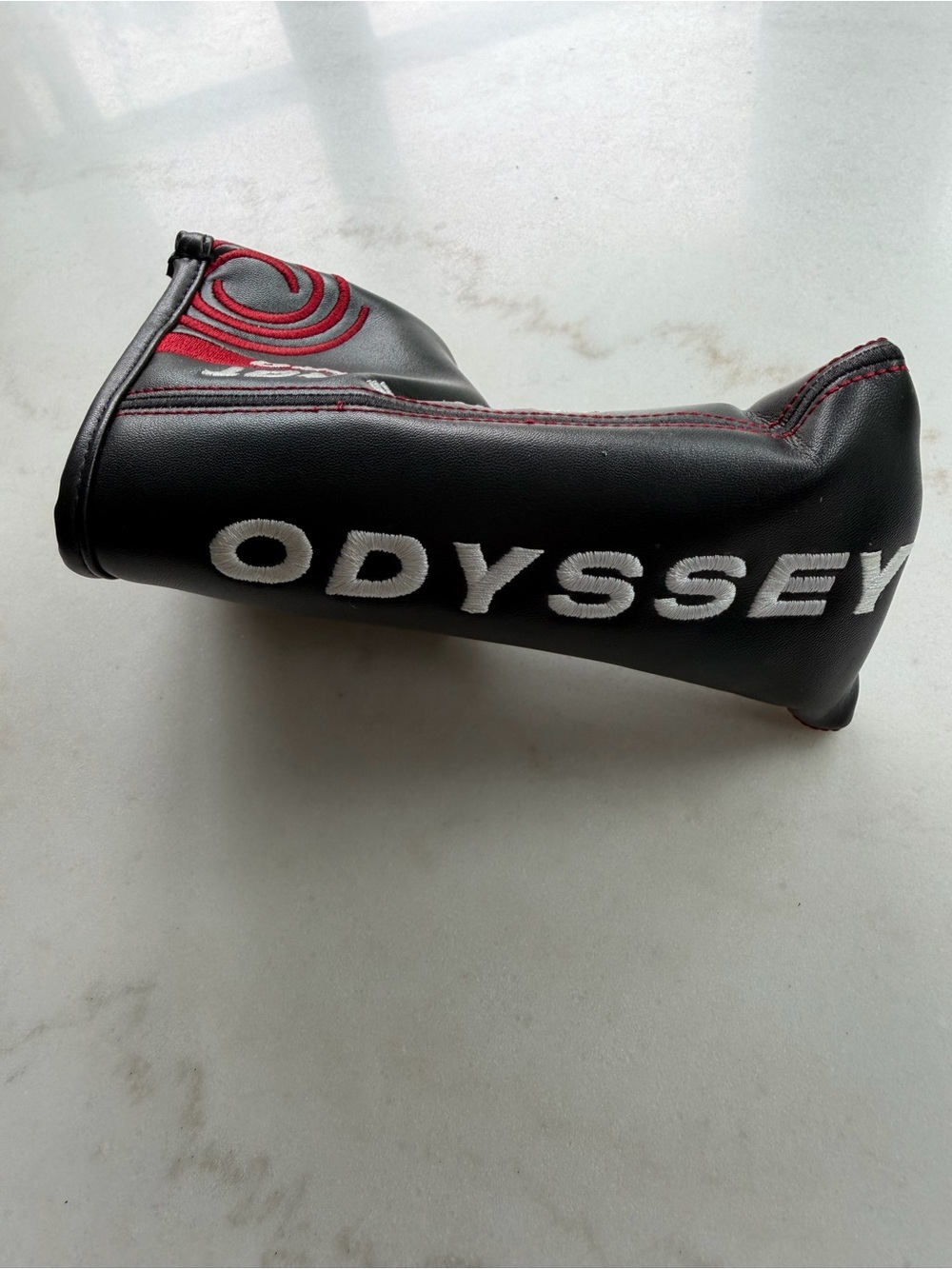 Odyssey White Hot Pro Blade Putter Headcover Black Red Golf Club Cover